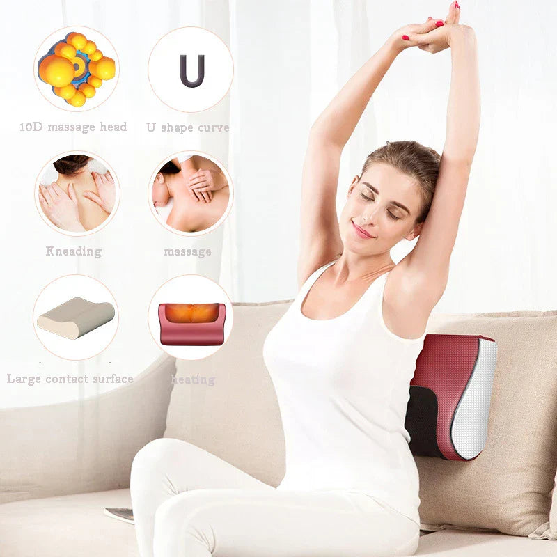 Buy Wafir™ Red Pillow Massager – جهاز تدليك الوسادة الحمراء