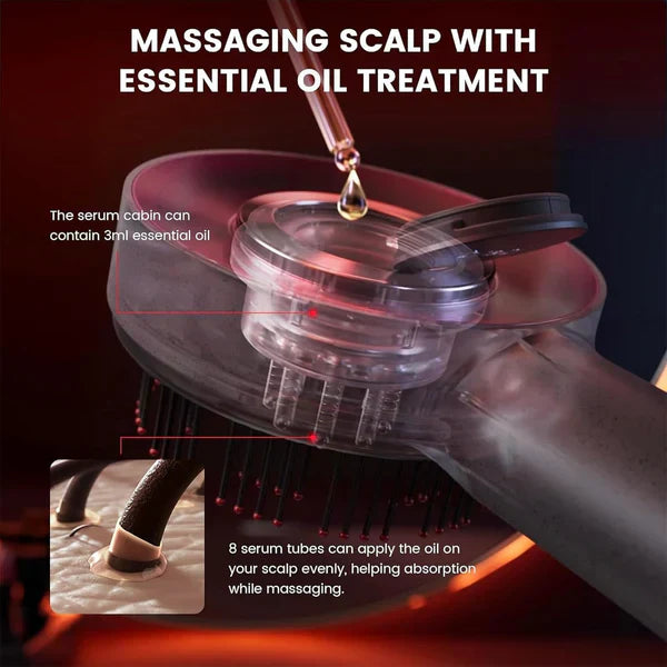 Buy Wafir™ Scalp Massager Brush (Red) – فرشاة تدليك فروة الرأس (حمراء)