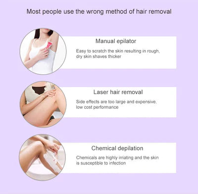 Buy Wafir™Purple Epilator – آلة إزالة الشعر البنفسجية