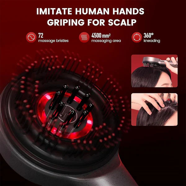 Buy Wafir™ Scalp Massager Brush (Red) – فرشاة تدليك فروة الرأس (حمراء)