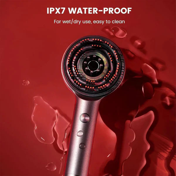 Buy Wafir™ Scalp Massager Brush (Red) – فرشاة تدليك فروة الرأس (حمراء)